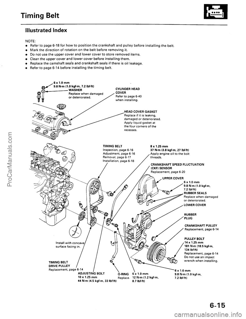 ACURA EL 1997  Service Repair Manual ProCarManuals.com 