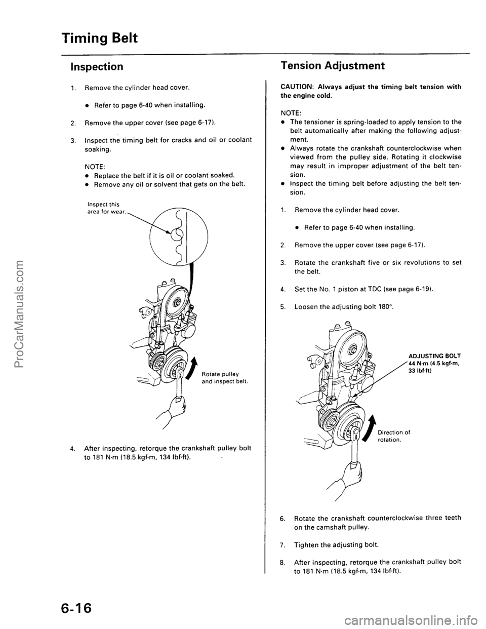 ACURA EL 1997  Service Repair Manual ProCarManuals.com 