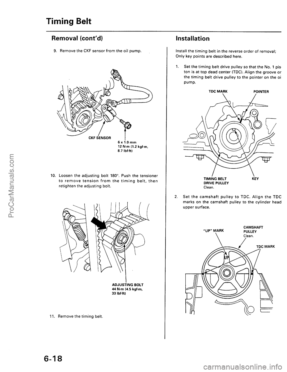 ACURA EL 1997  Service Repair Manual ProCarManuals.com 