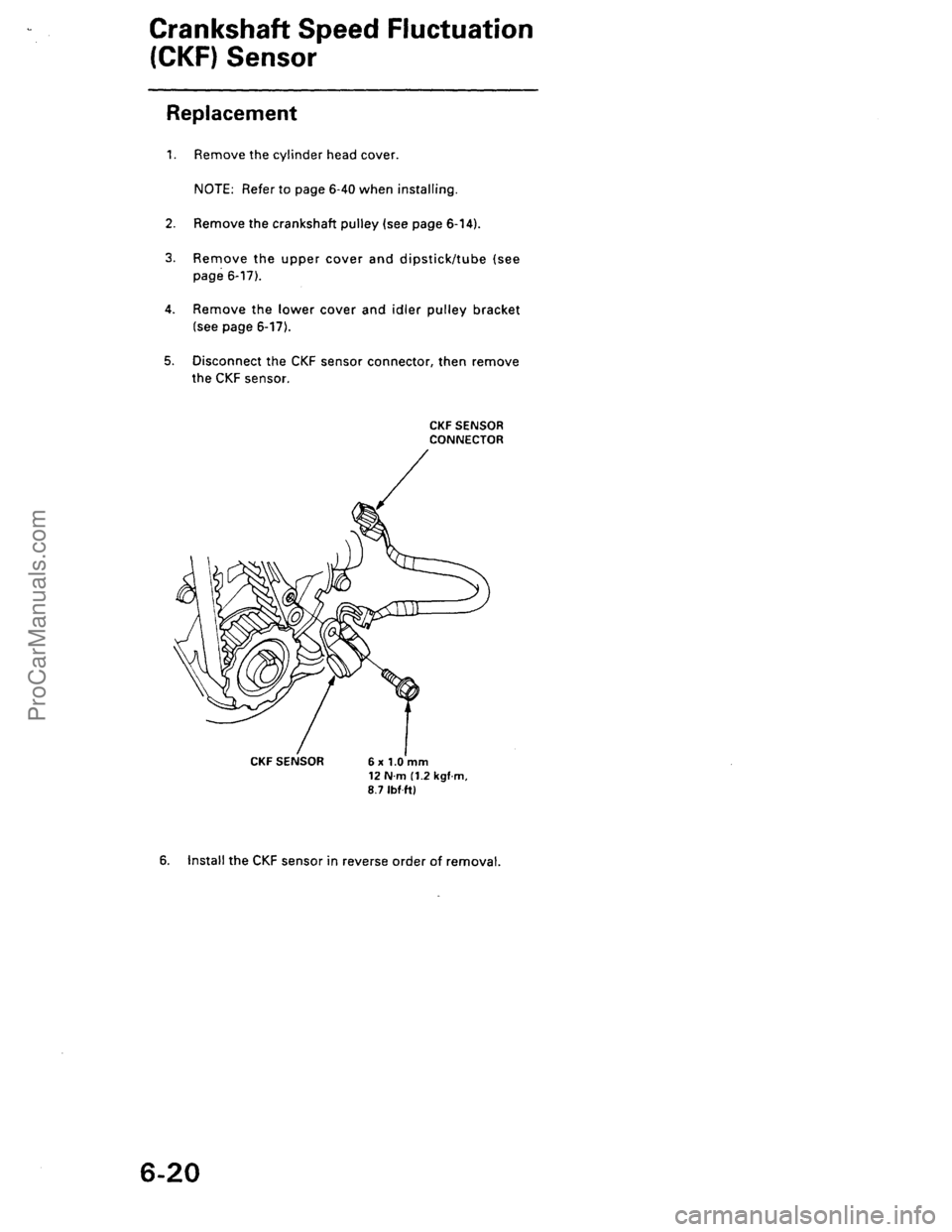 ACURA EL 1997  Service Repair Manual ProCarManuals.com 
