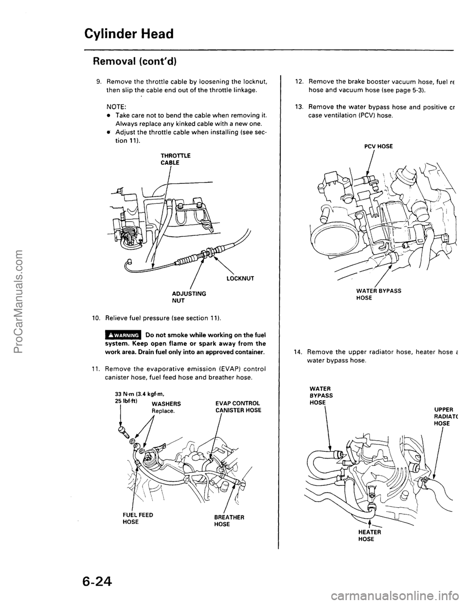 ACURA EL 1997  Service Repair Manual ProCarManuals.com 