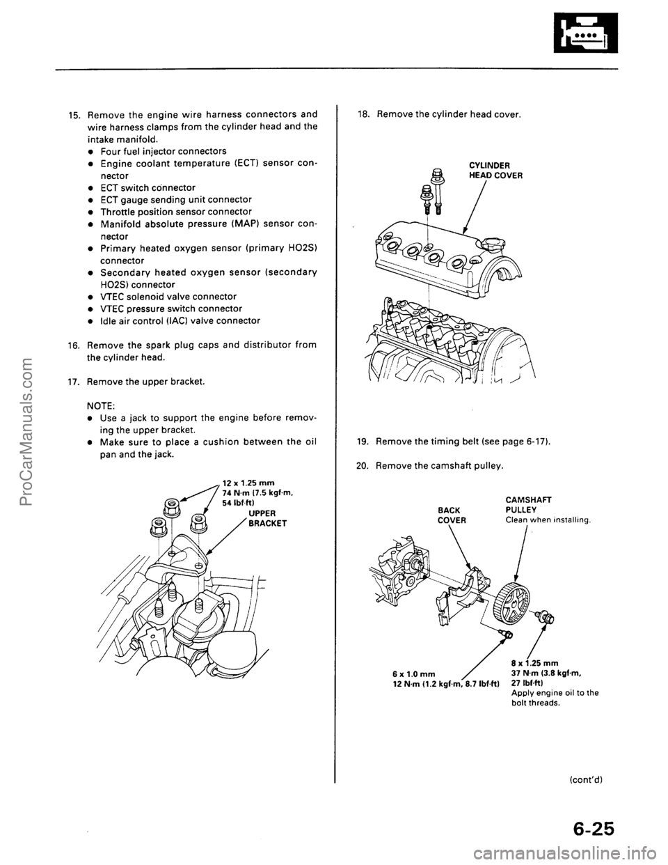 ACURA EL 1997  Service Repair Manual ProCarManuals.com 