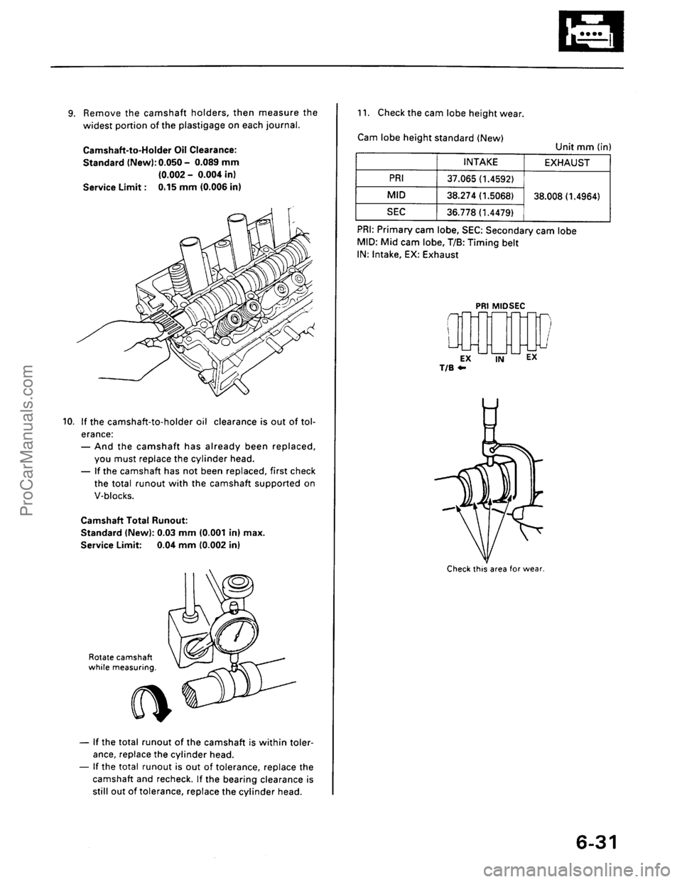 ACURA EL 1997  Service Repair Manual ProCarManuals.com 