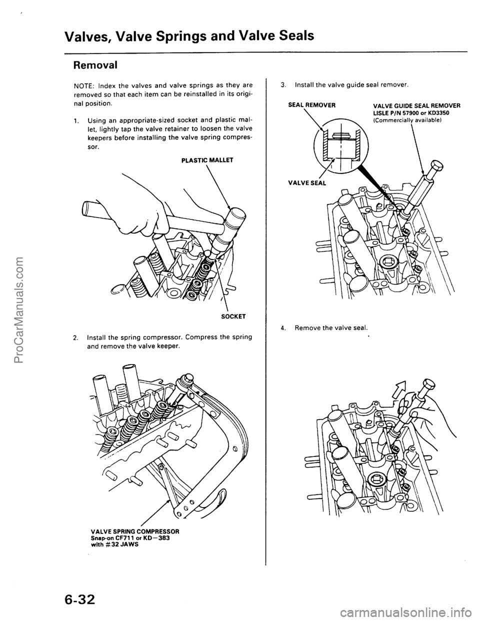 ACURA EL 1997  Service Repair Manual ProCarManuals.com 