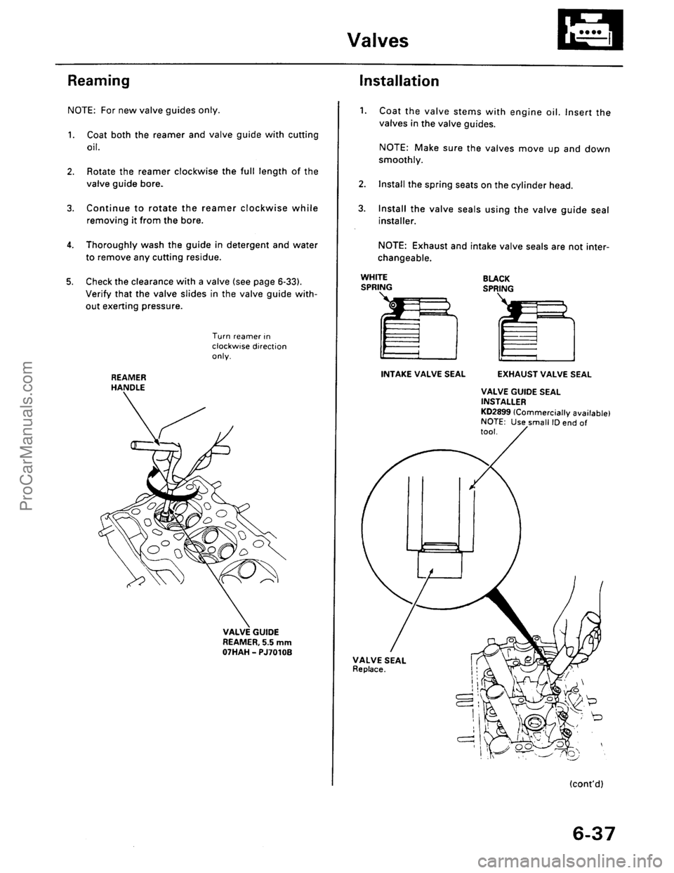 ACURA EL 1997  Service Repair Manual ProCarManuals.com 