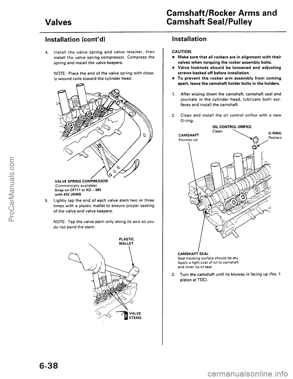 ACURA EL 1997  Service Repair Manual ProCarManuals.com 