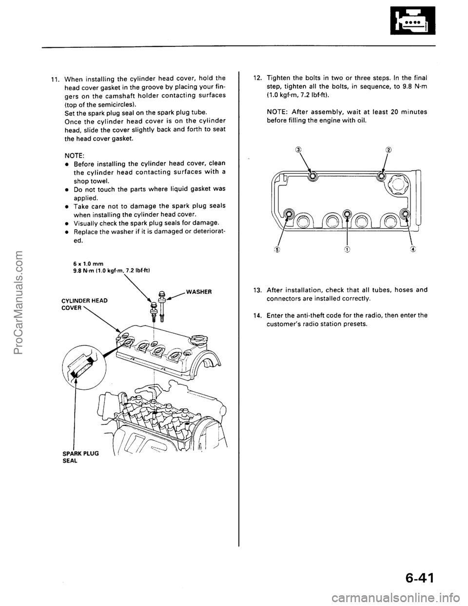 ACURA EL 1997  Service Repair Manual ProCarManuals.com 