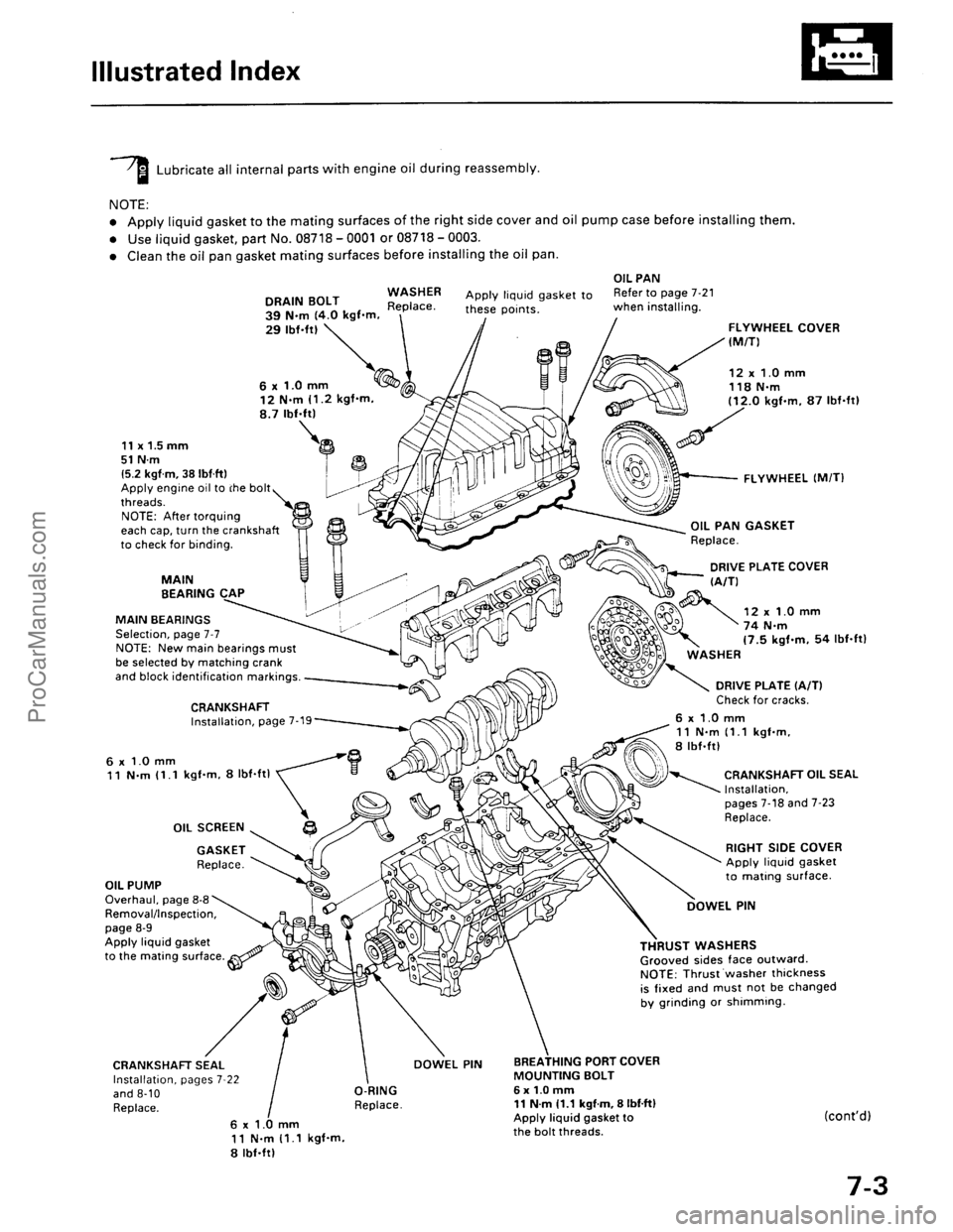 ACURA EL 1997  Service Repair Manual ProCarManuals.com 