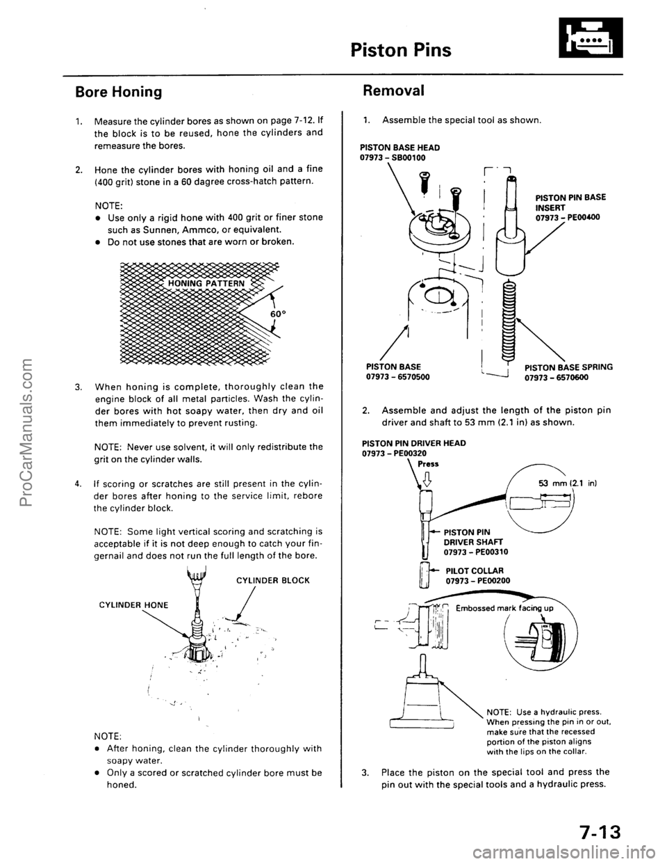 ACURA EL 1997  Service Repair Manual ProCarManuals.com 