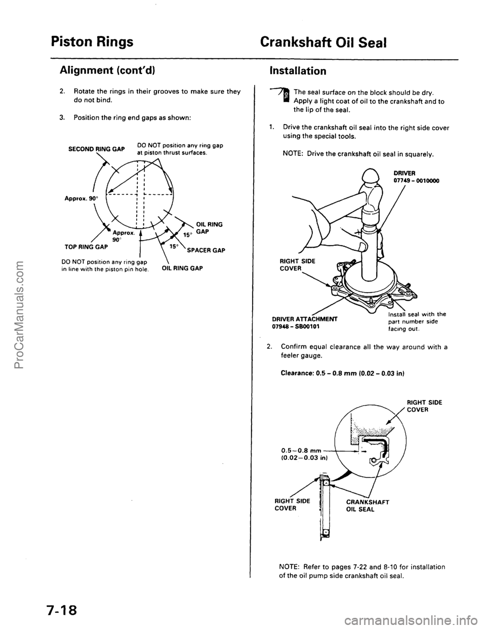ACURA EL 1997  Service Repair Manual ProCarManuals.com 