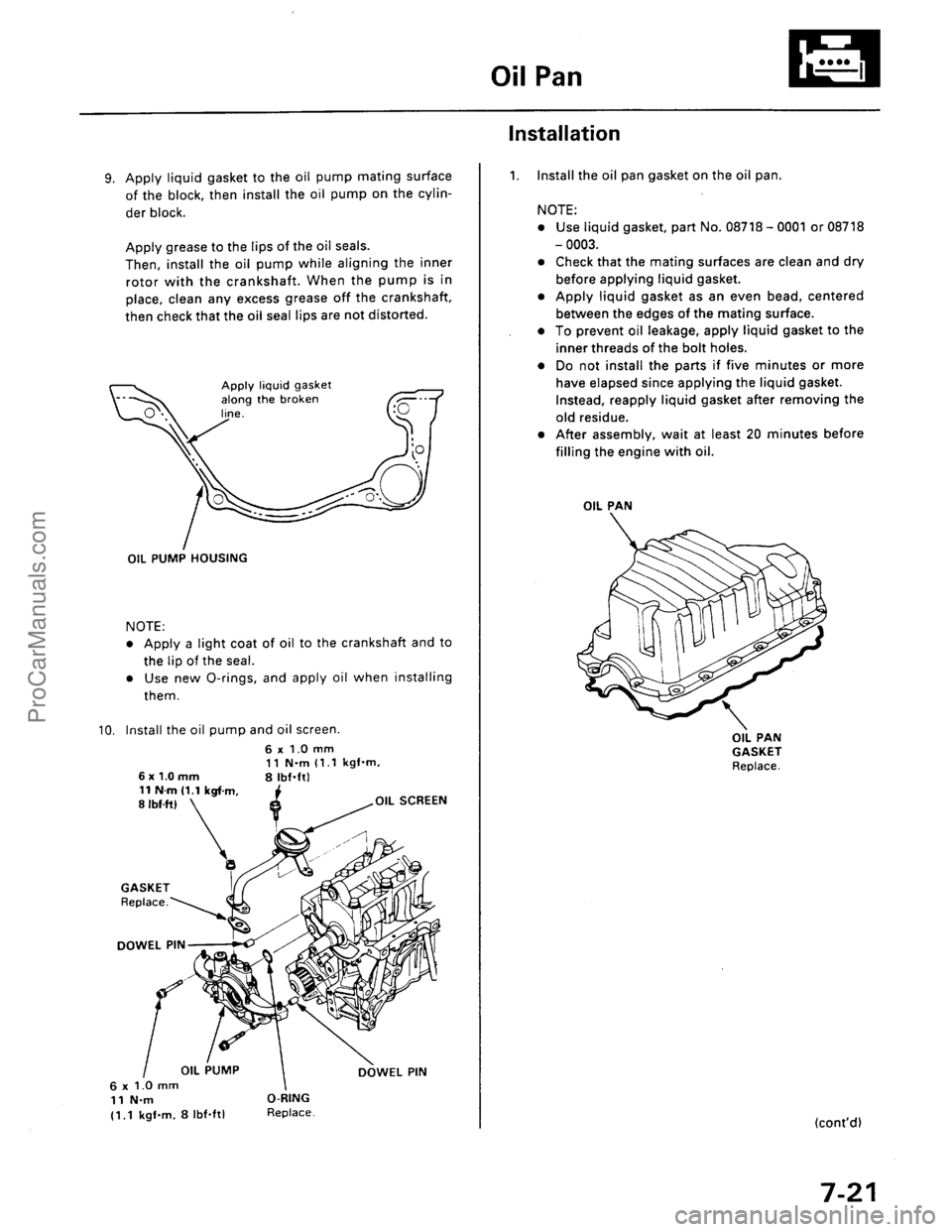 ACURA EL 1997  Service Repair Manual ProCarManuals.com 