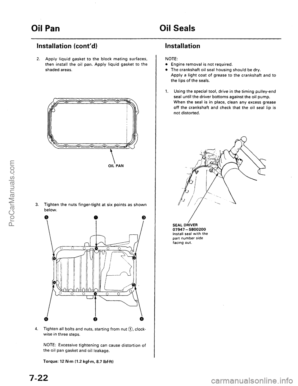 ACURA EL 1997  Service Repair Manual ProCarManuals.com 