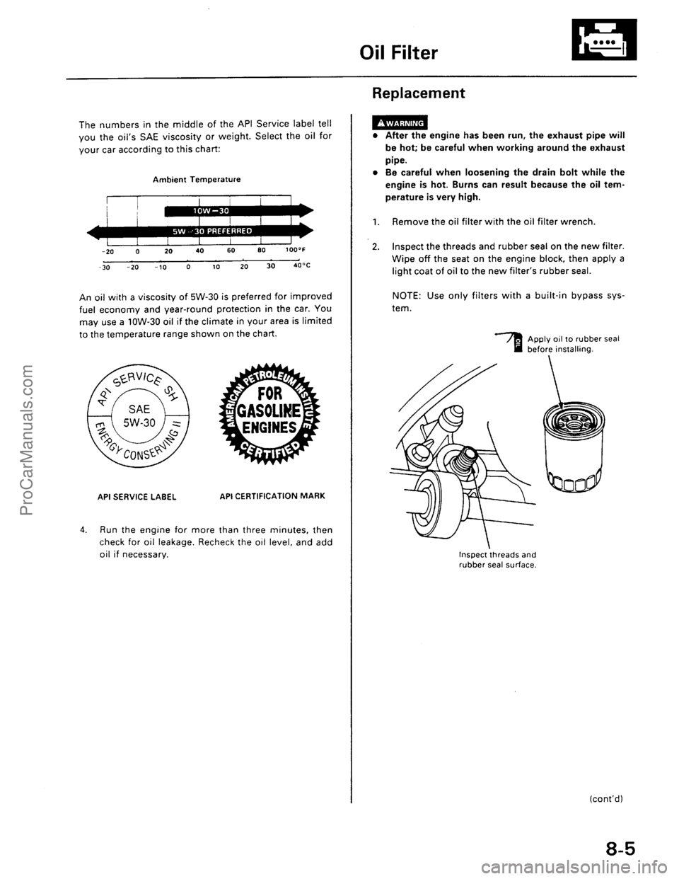 ACURA EL 1997  Service Repair Manual ProCarManuals.com 
