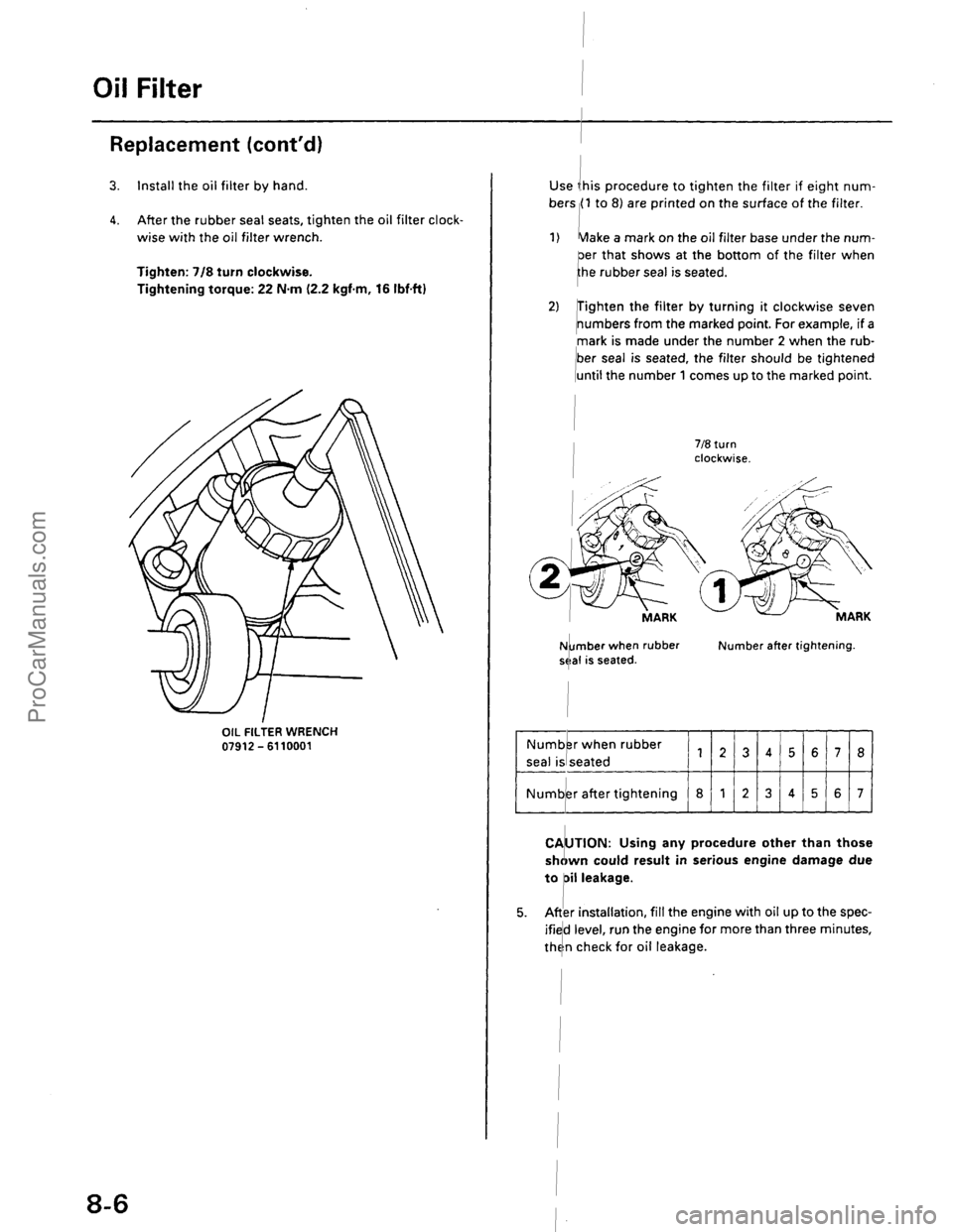 ACURA EL 1997  Service Repair Manual ProCarManuals.com 