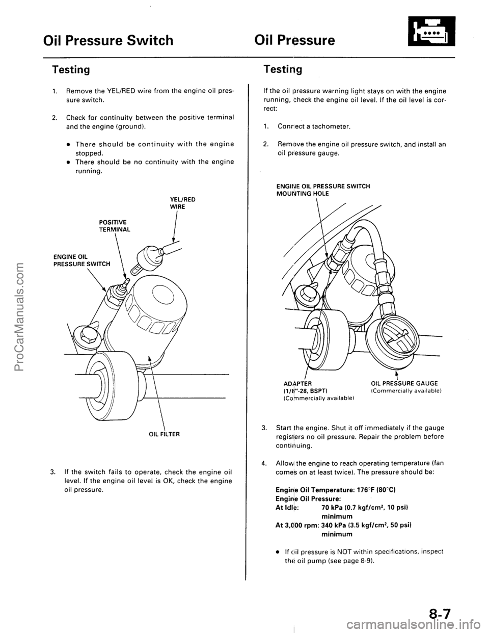 ACURA EL 1997  Service Repair Manual ProCarManuals.com 