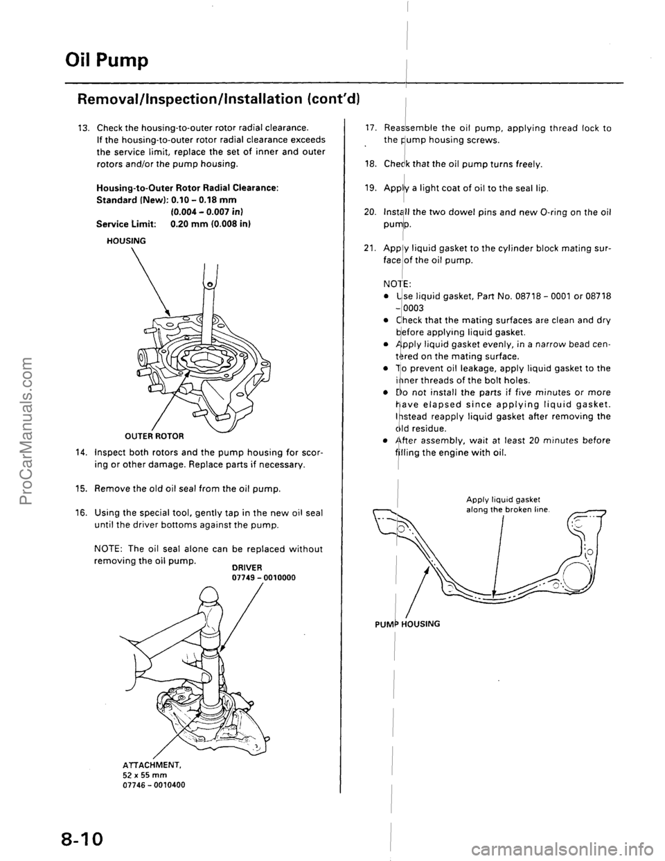 ACURA EL 1997  Service Repair Manual ProCarManuals.com 