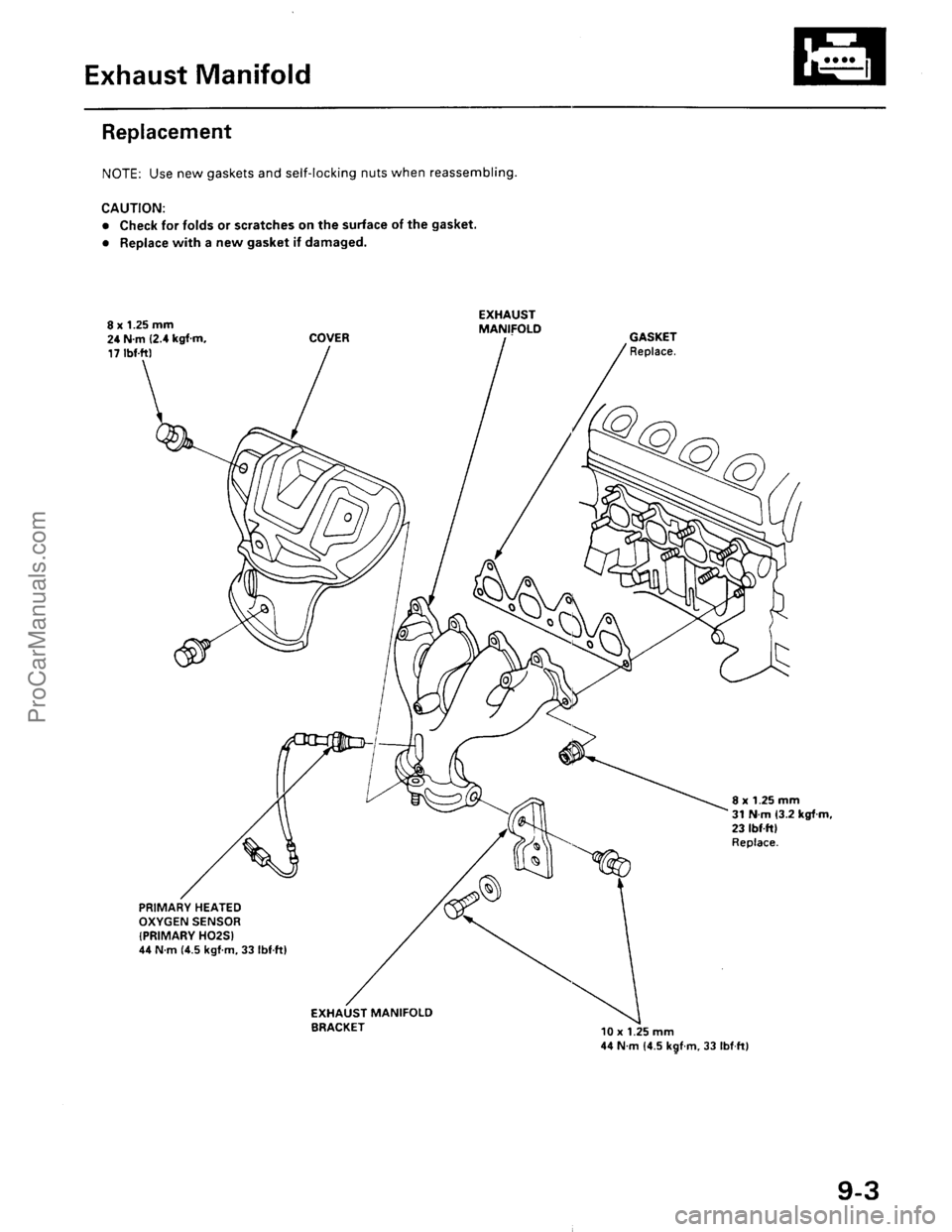 ACURA EL 1997  Service Repair Manual ProCarManuals.com 