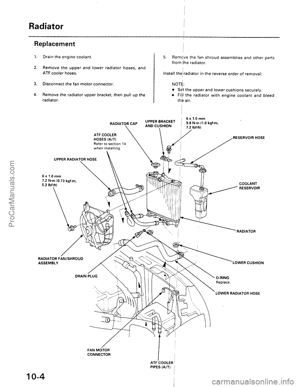 ACURA EL 1997  Service Repair Manual ProCarManuals.com 