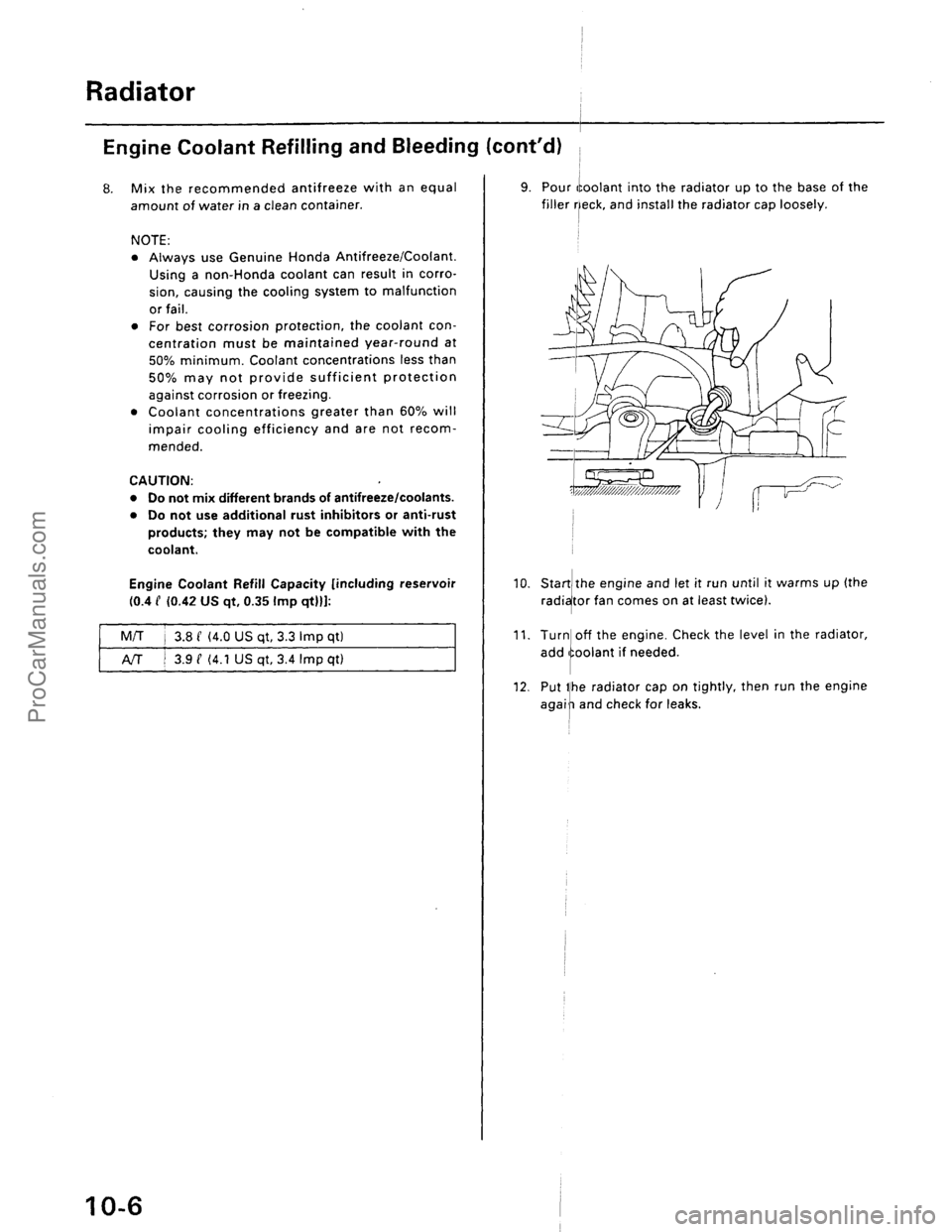 ACURA EL 1997  Service Repair Manual ProCarManuals.com 