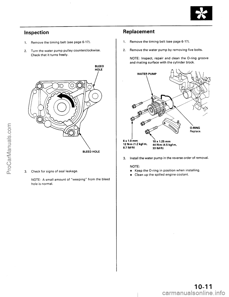 ACURA EL 1997  Service Repair Manual ProCarManuals.com 