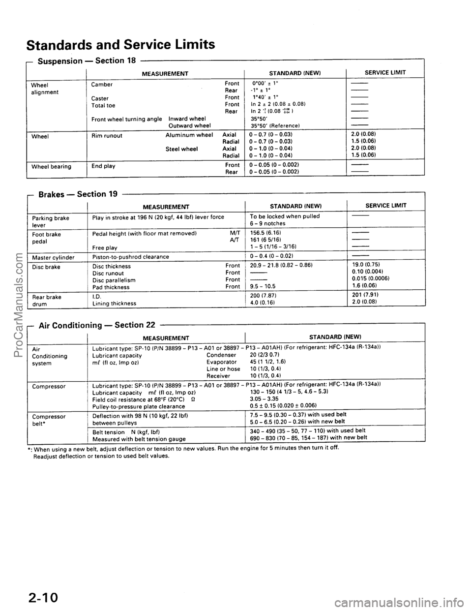 ACURA EL 1997  Service Repair Manual ProCarManuals.com 