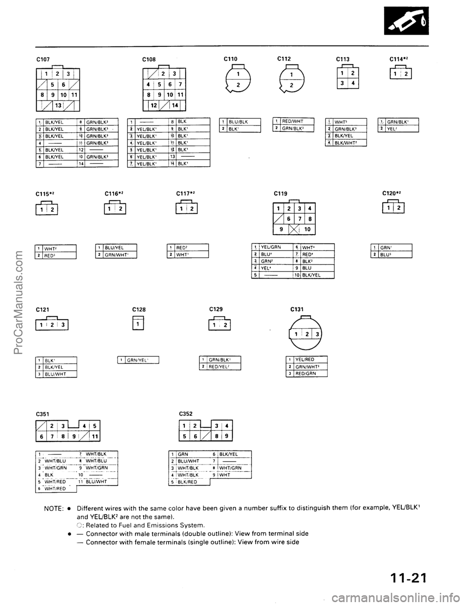 ACURA EL 1997  Service Repair Manual ProCarManuals.com 