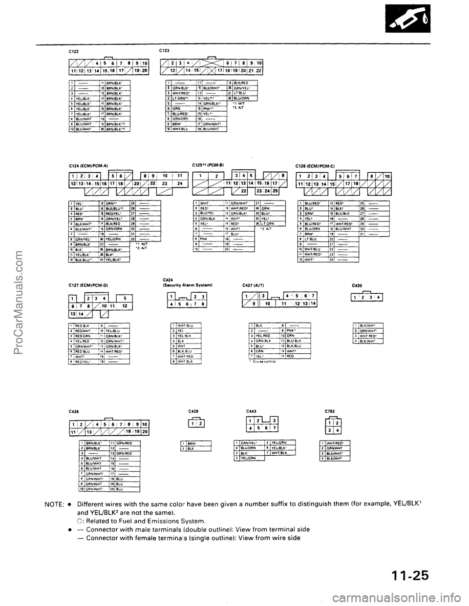 ACURA EL 1997  Service Repair Manual ProCarManuals.com 