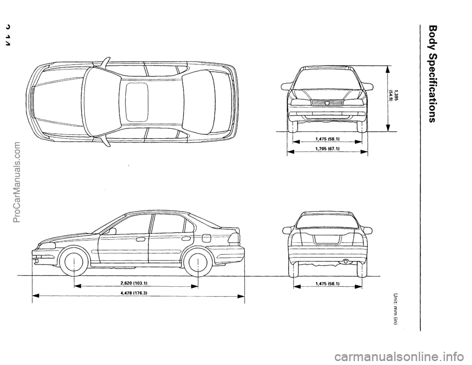 ACURA EL 1997  Service Repair Manual ProCarManuals.com 