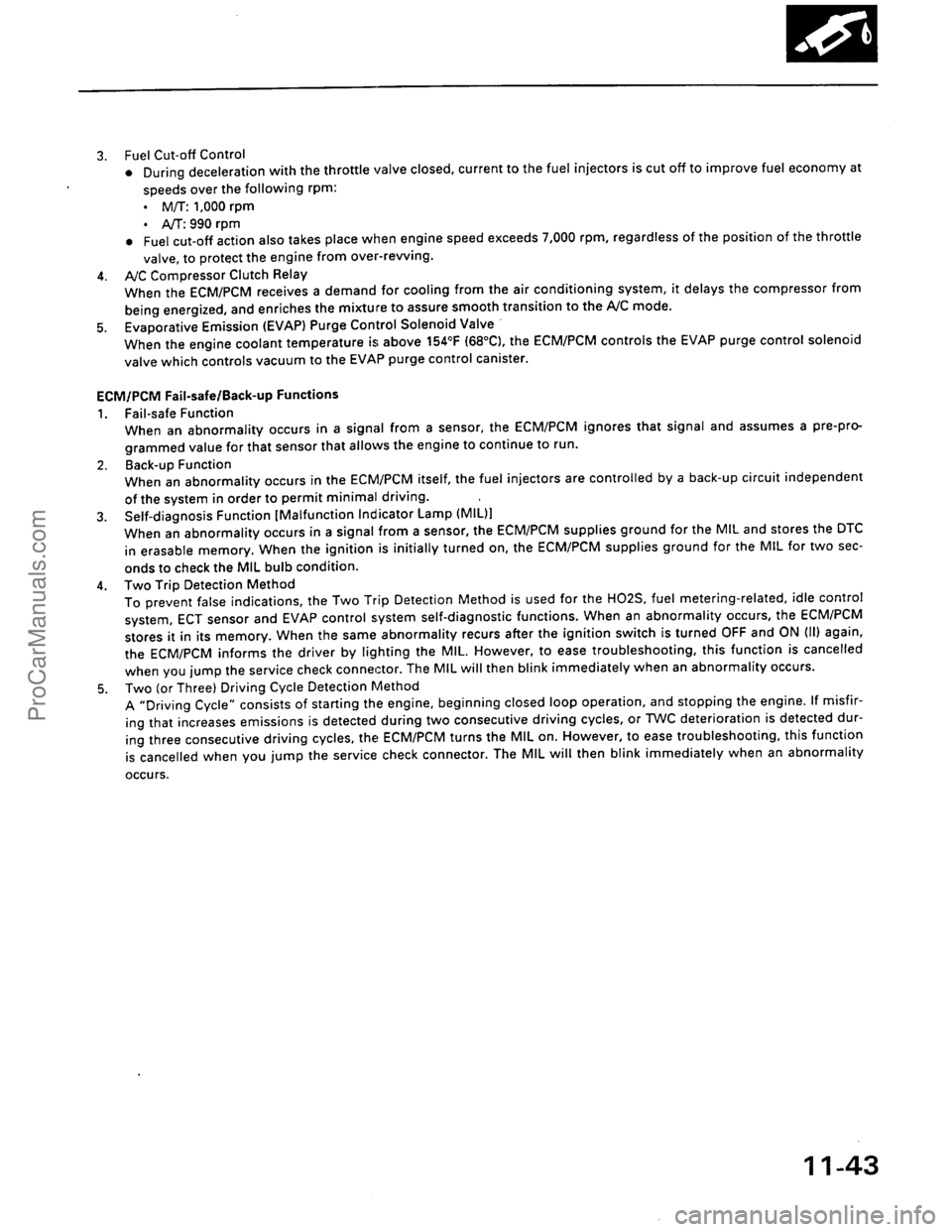ACURA EL 1997  Service Repair Manual ProCarManuals.com 