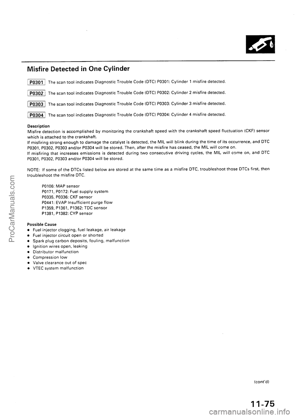 ACURA EL 1997  Service Repair Manual ProCarManuals.com 