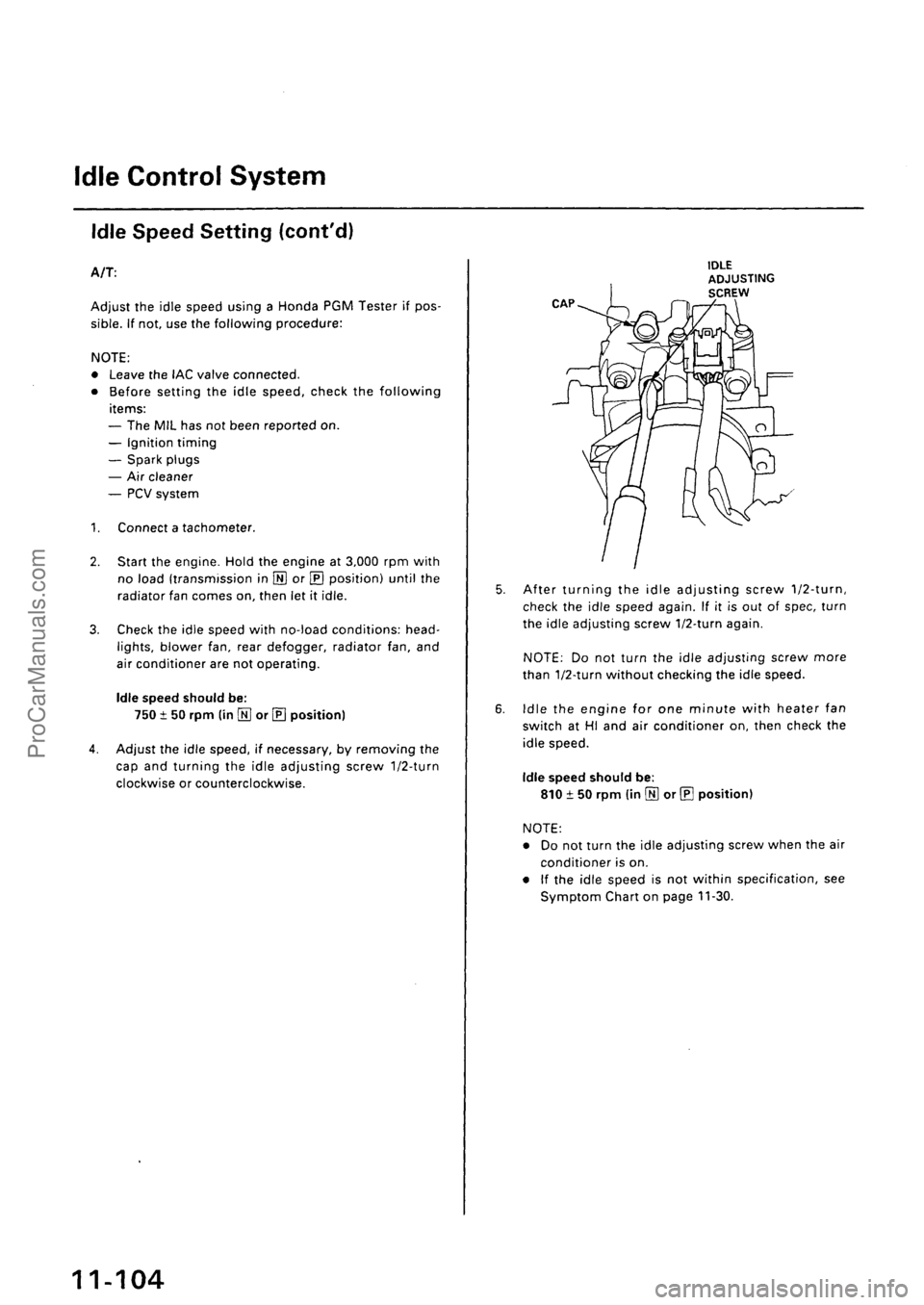 ACURA EL 1997  Service Repair Manual ProCarManuals.com 