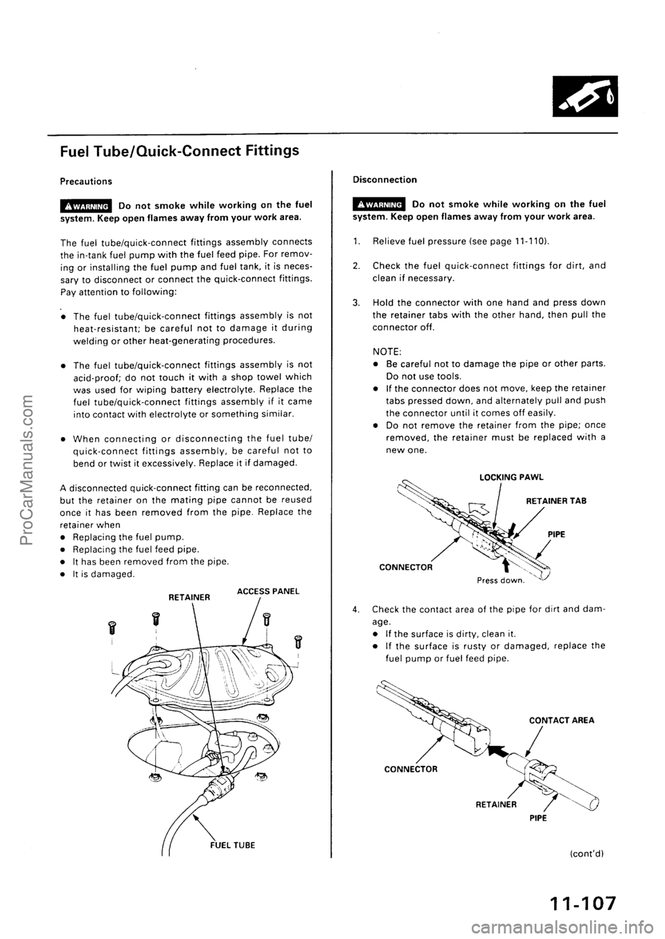 ACURA EL 1997  Service Repair Manual ProCarManuals.com 