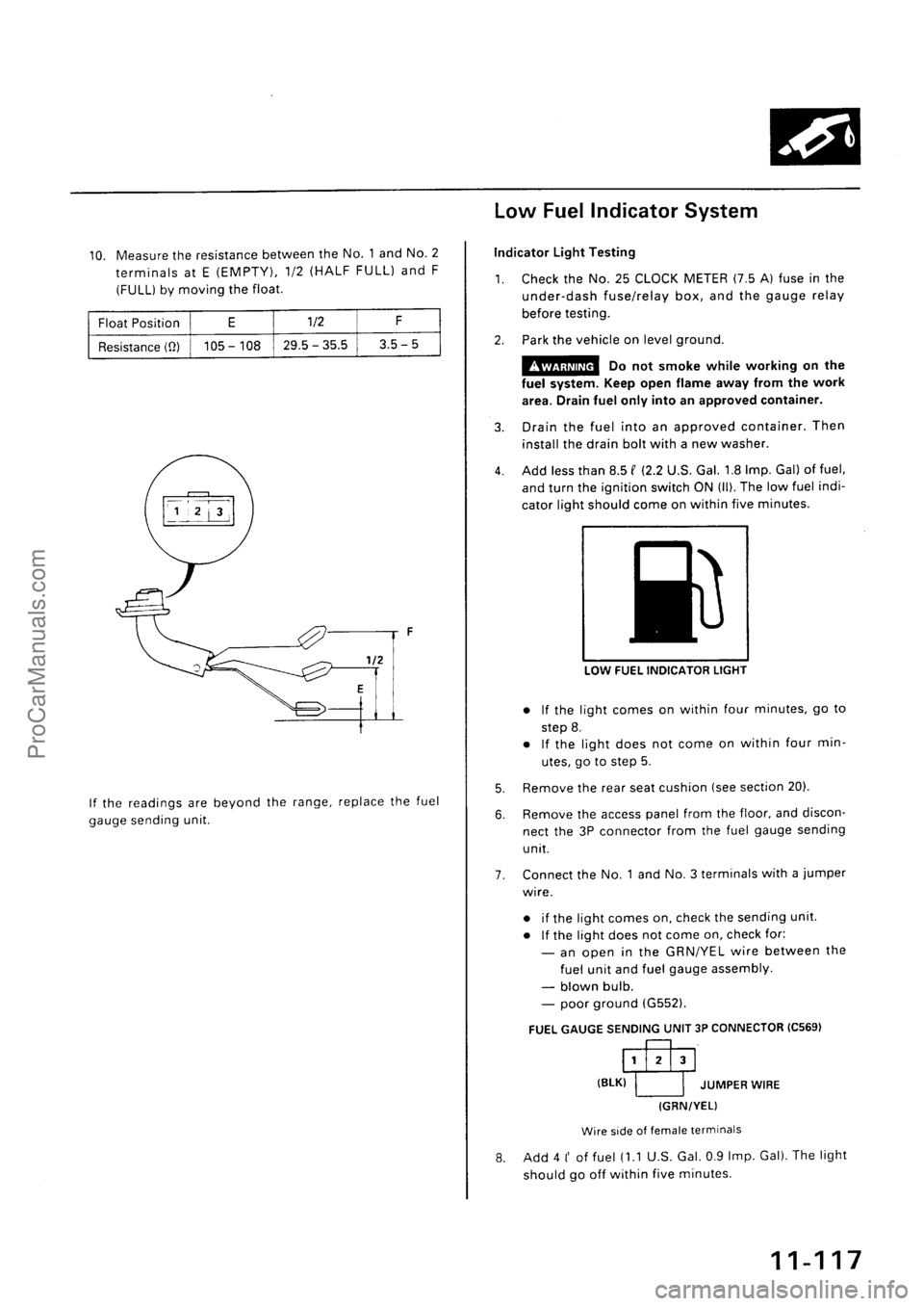 ACURA EL 1997  Service Repair Manual ProCarManuals.com 