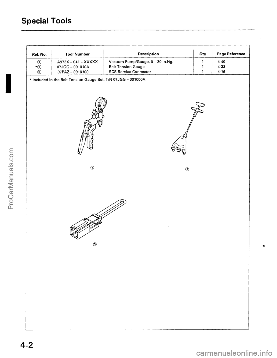 ACURA EL 1997  Service Repair Manual ProCarManuals.com 