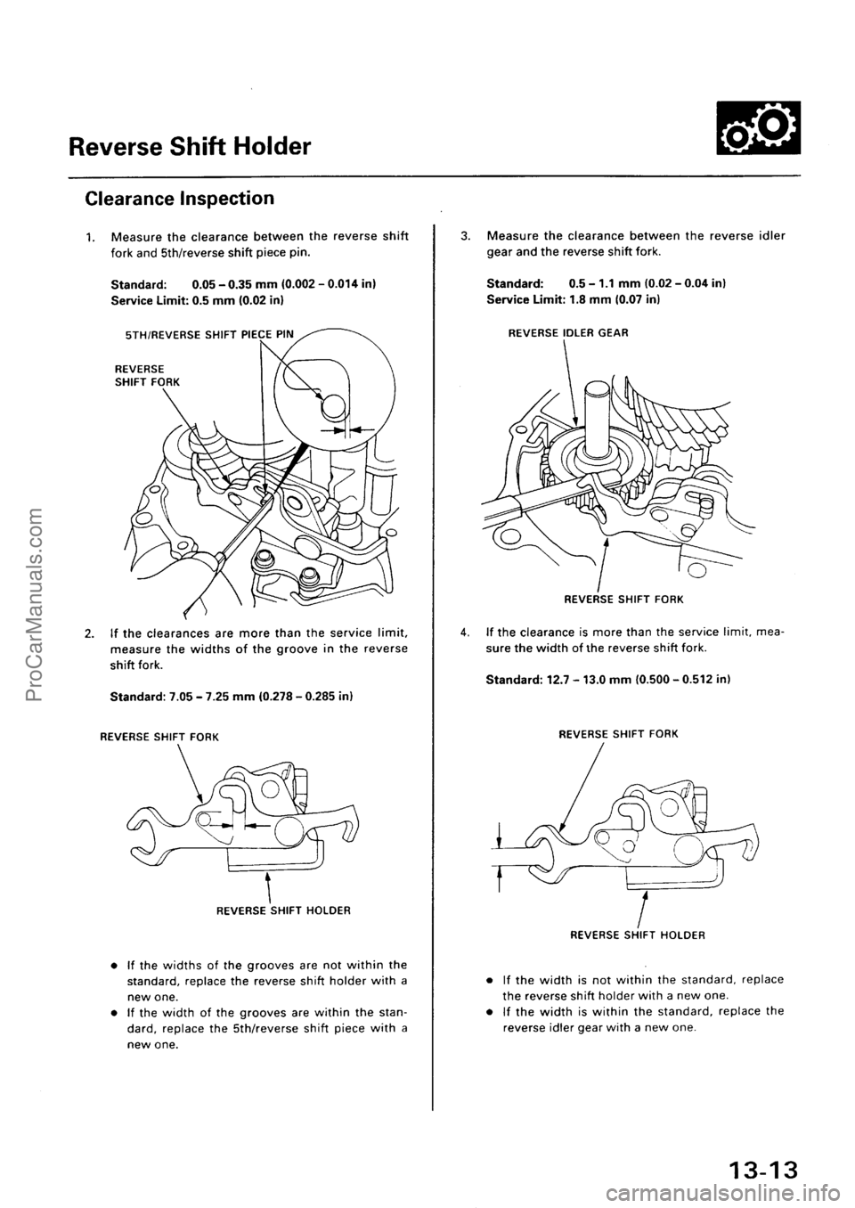 ACURA EL 1997  Service Repair Manual ProCarManuals.com 