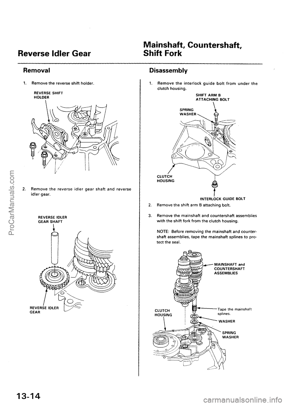 ACURA EL 1997  Service Repair Manual ProCarManuals.com 