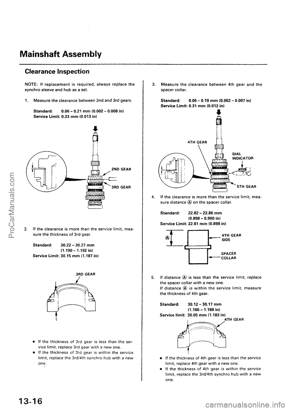 ACURA EL 1997  Service Repair Manual ProCarManuals.com 