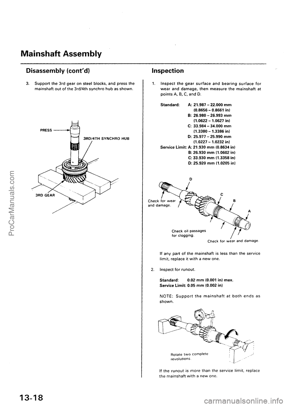 ACURA EL 1997  Service Repair Manual ProCarManuals.com 
