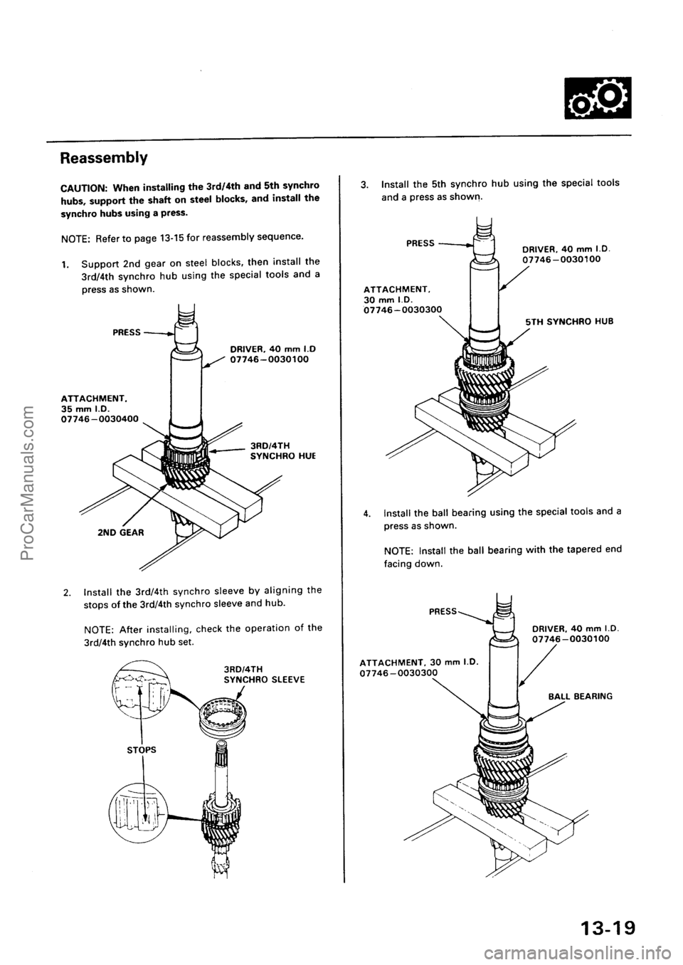 ACURA EL 1997  Service Repair Manual ProCarManuals.com 