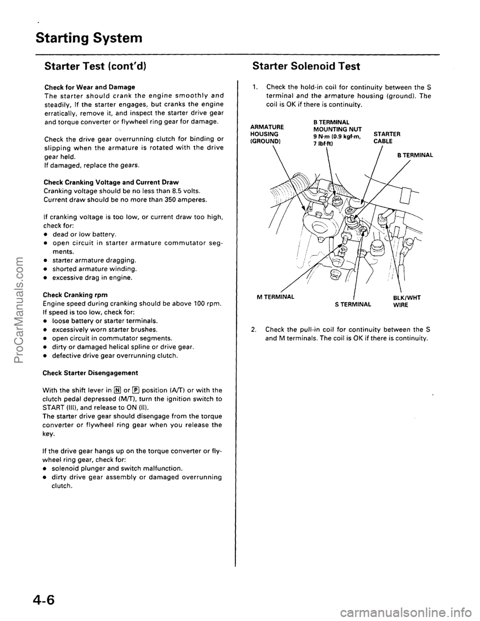 ACURA EL 1997  Service Repair Manual ProCarManuals.com 