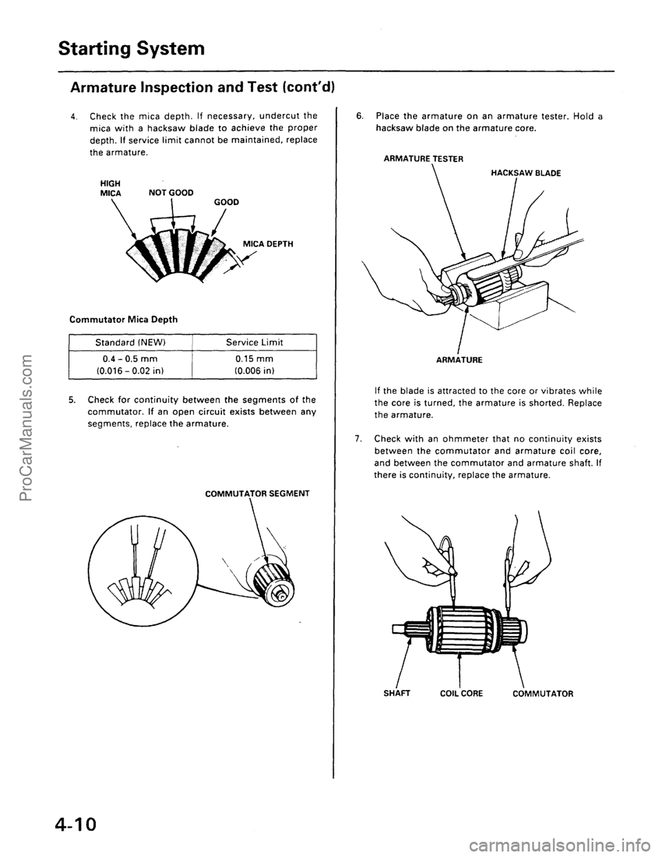 ACURA EL 1997  Service Repair Manual ProCarManuals.com 