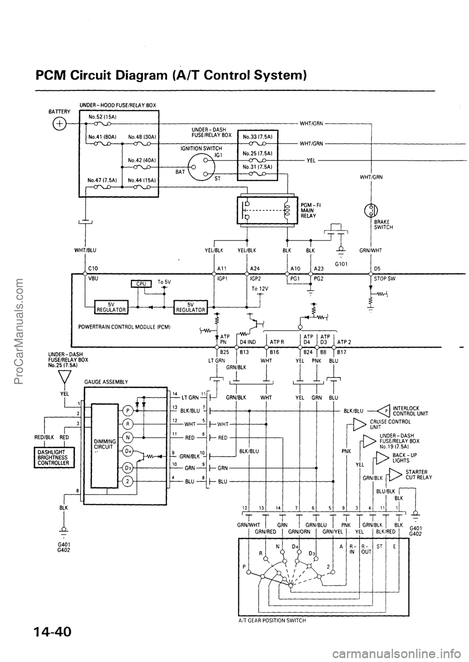 ACURA EL 1997  Service Repair Manual ProCarManuals.com 