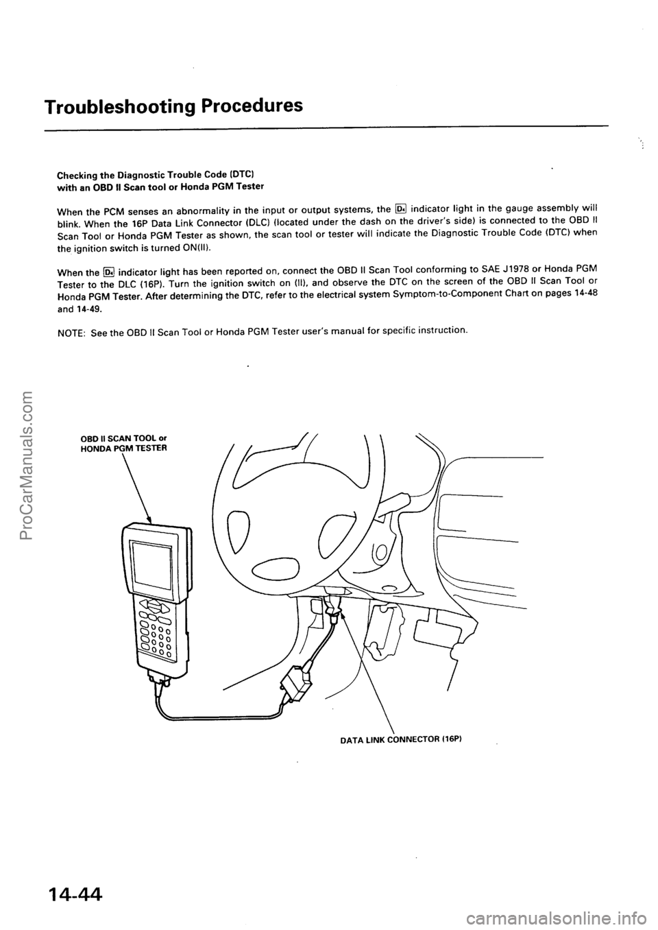 ACURA EL 1997  Service Repair Manual ProCarManuals.com 