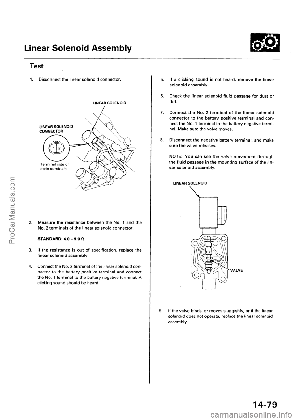 ACURA EL 1997  Service Repair Manual ProCarManuals.com 