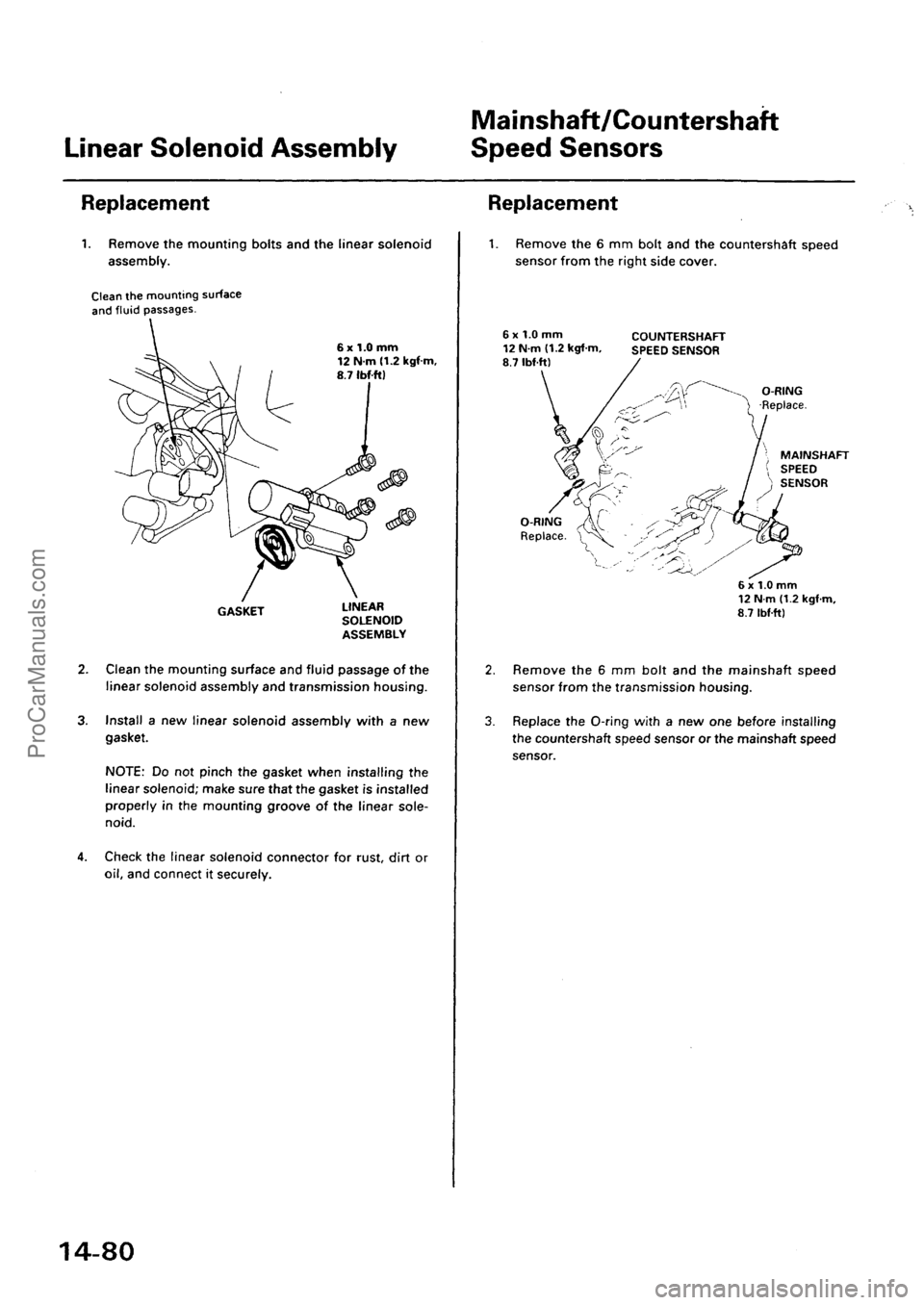 ACURA EL 1997  Service Repair Manual ProCarManuals.com 