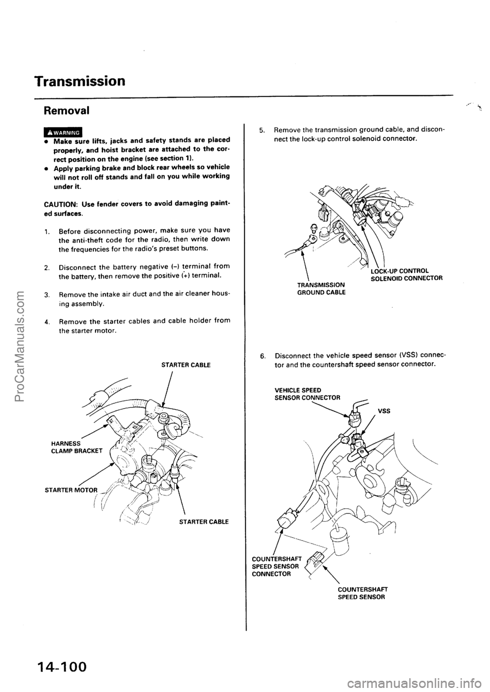 ACURA EL 1997  Service Repair Manual ProCarManuals.com 