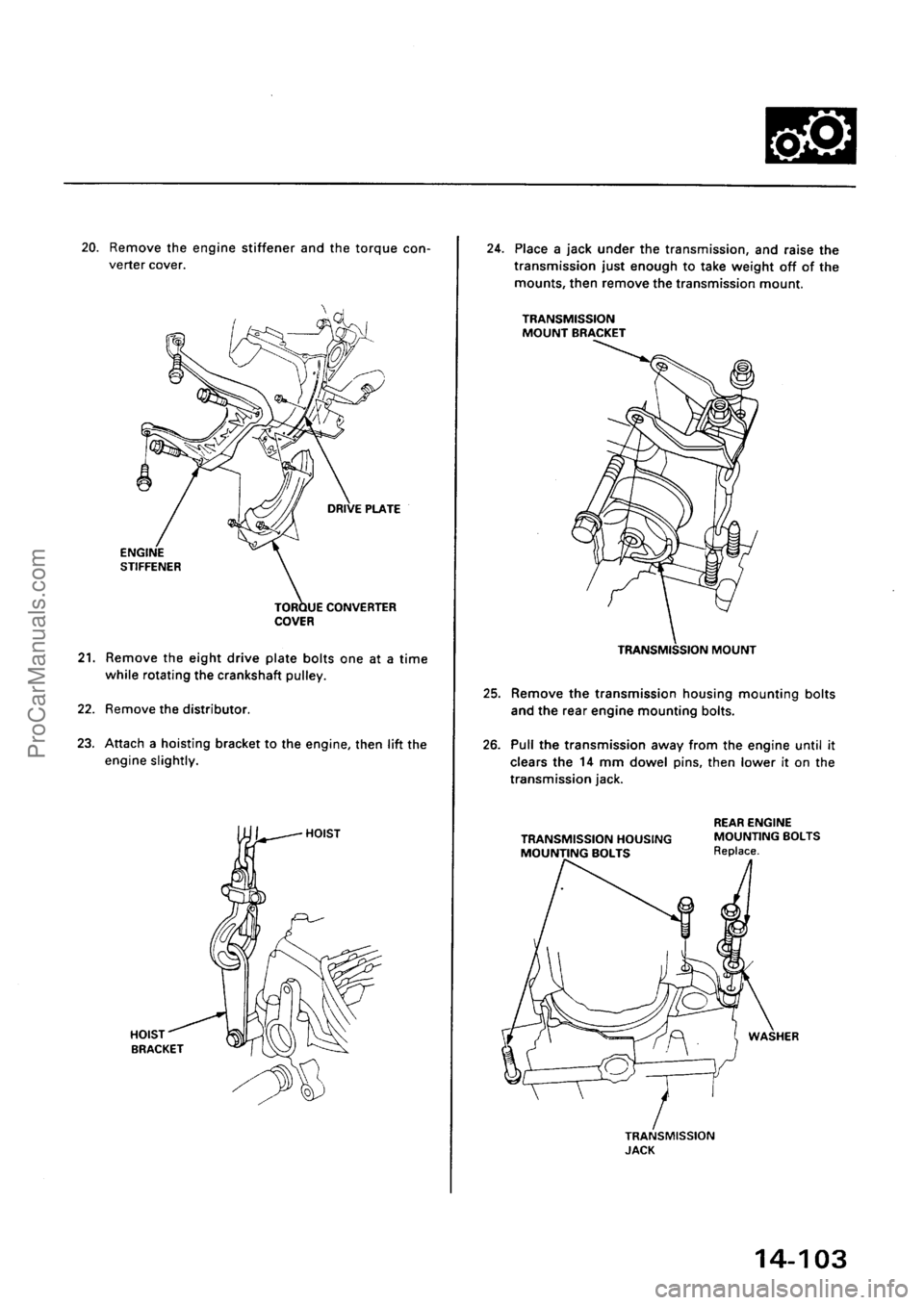 ACURA EL 1997  Service Repair Manual ProCarManuals.com 