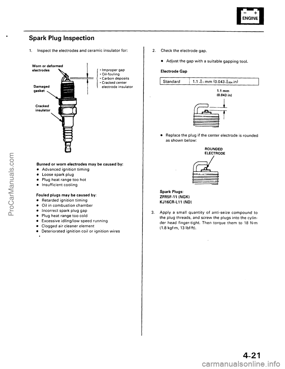 ACURA EL 1997  Service Repair Manual ProCarManuals.com 