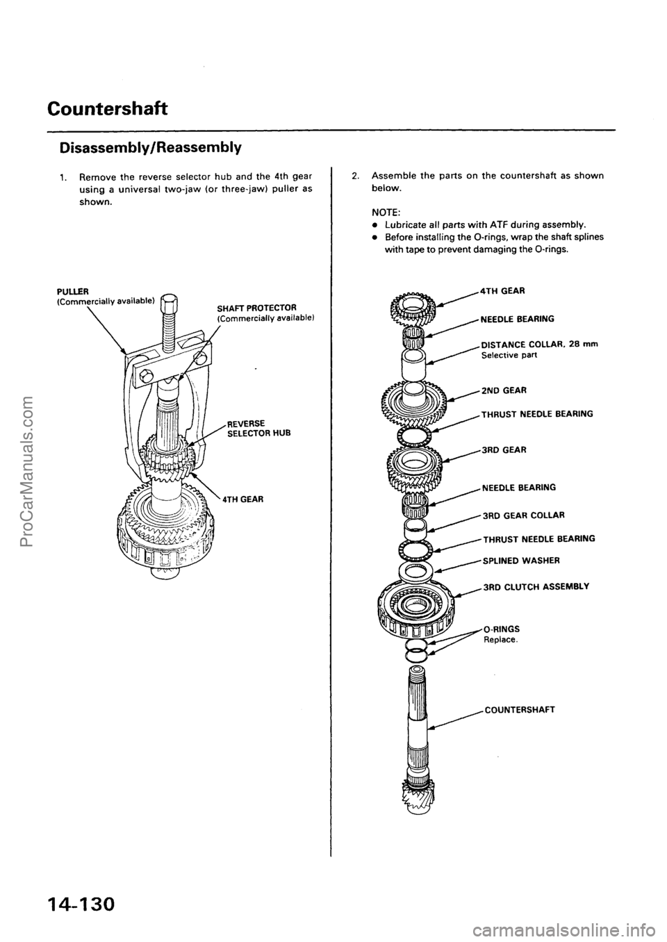 ACURA EL 1997  Service Repair Manual ProCarManuals.com 