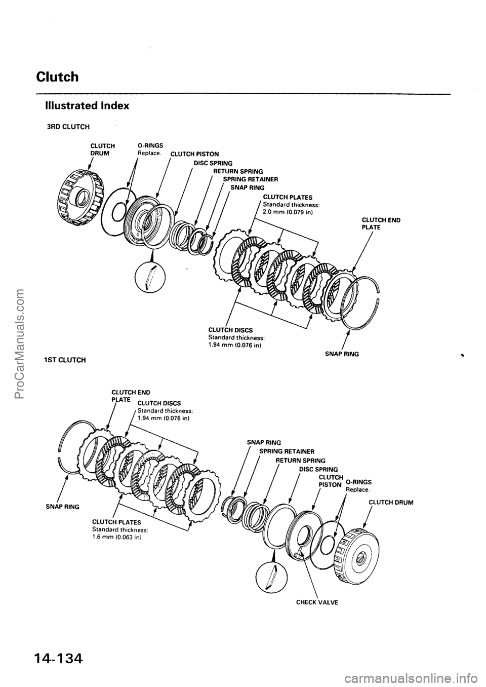 ACURA EL 1997  Service Repair Manual ProCarManuals.com 